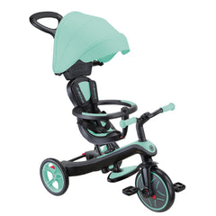 Globber - Trike Explorer 4-in-1 w/ Shade Canopy - Teal - OPEN BOX