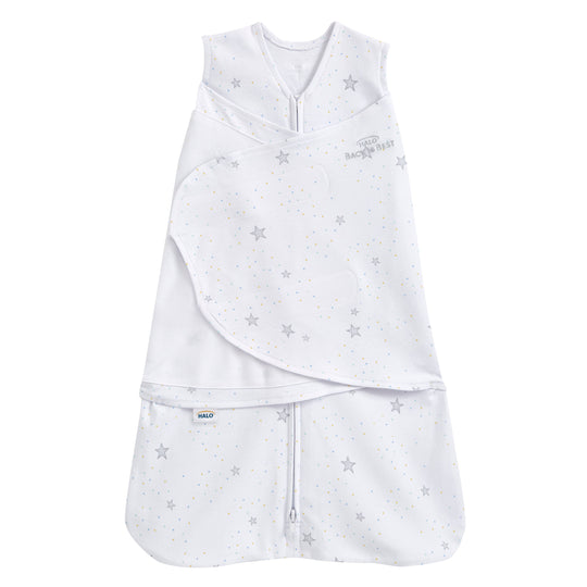 Halo Sleepsack cotton swaddle with 1.5 TOG, providing cozy warmth for babies in Canada.