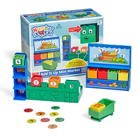 Hand2Mind - Numberblocks - Add It Up Mini Market Figure Playset