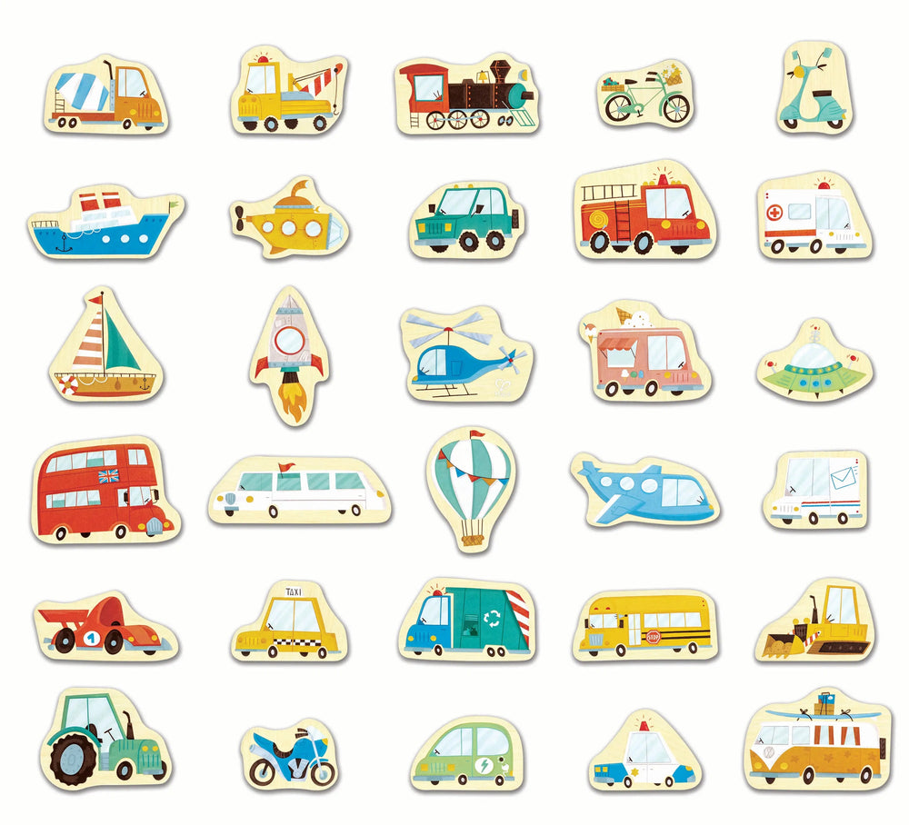 Hape - Magnetic Vehicles Set