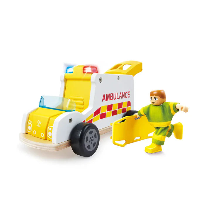 Hape - Rapid Response Toy Ambulance