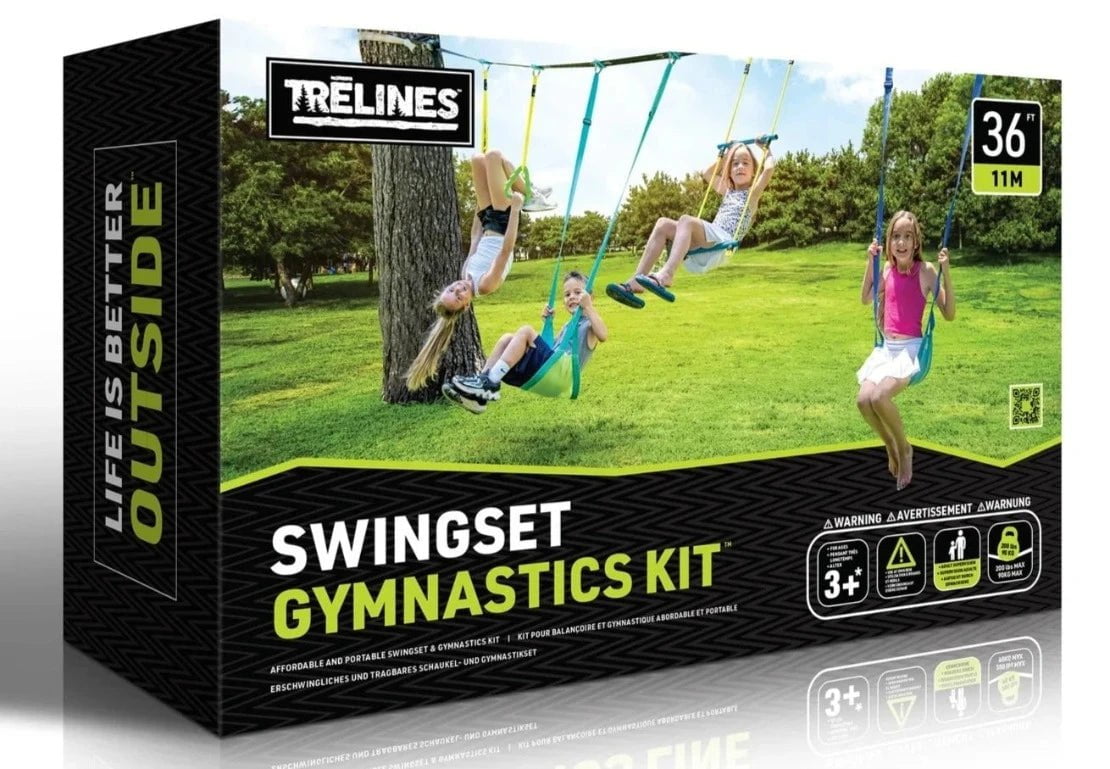 Trelines Swingset Gymnastik-Gurt 11 m für 1 bis 4 Kinder Trelines Swingset Gymnastik-Gurt 11 m für 1 bis 4 Kinder
