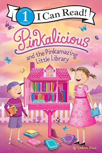 Harper Collins - I Can Read! Level 1 - Pinkalicious: and the Pinkamazing Little Library (Paperback) Books