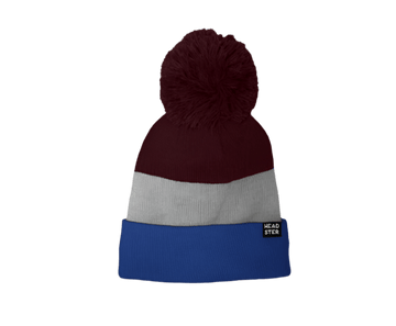 Headster - Tricolor Beanie Lined With Fleece Royal Blue / XS - 48cm Baby & Toddler Hats