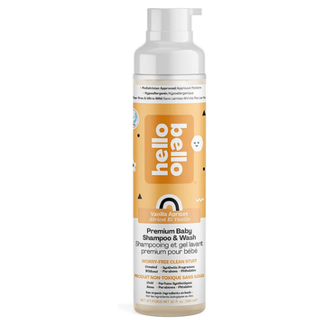 Hello Bello - Extra Gentle Shampoo & Body Wash - 10 oz. Vanilla Apricot Skincare