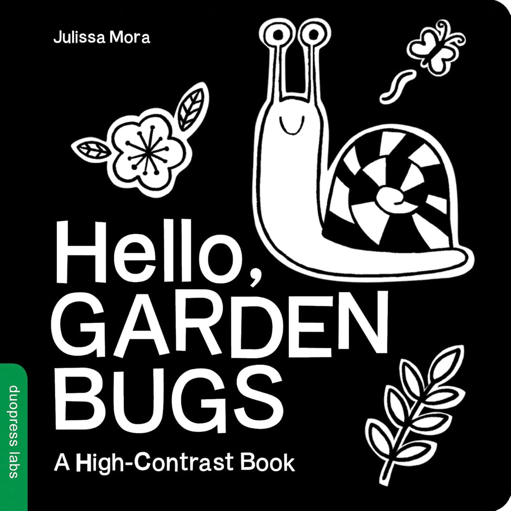 Hello, Garden Bugs: A High-Contrast Book (Board Book)