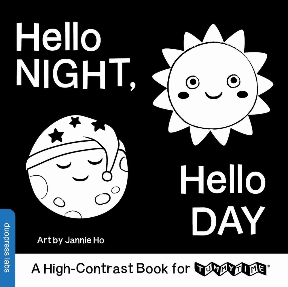 Hello Night, Hello Day: A High-Contrast Book for TummyTime - Board Book