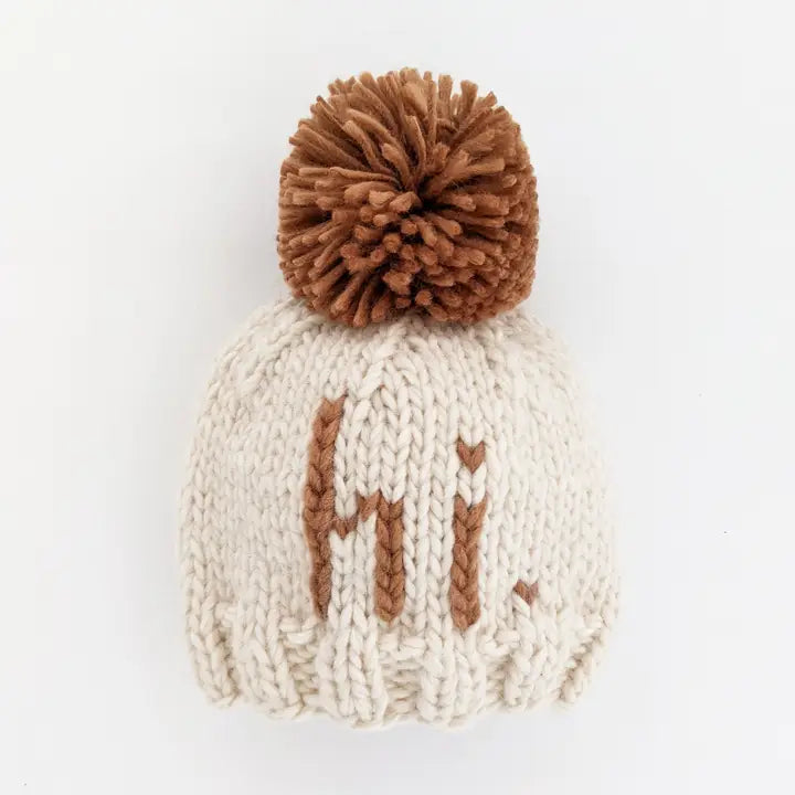 Huggalugs - Hand Knit Beanie Hat - Hi.