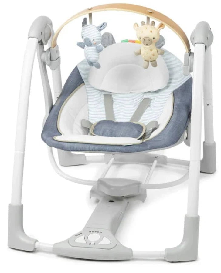 Ingenuity - Sing 'n Go Portable Swing (Chambray)
