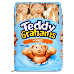 iscream - Teddy Grahams Honey  Packaging Interactive Plush Pillow