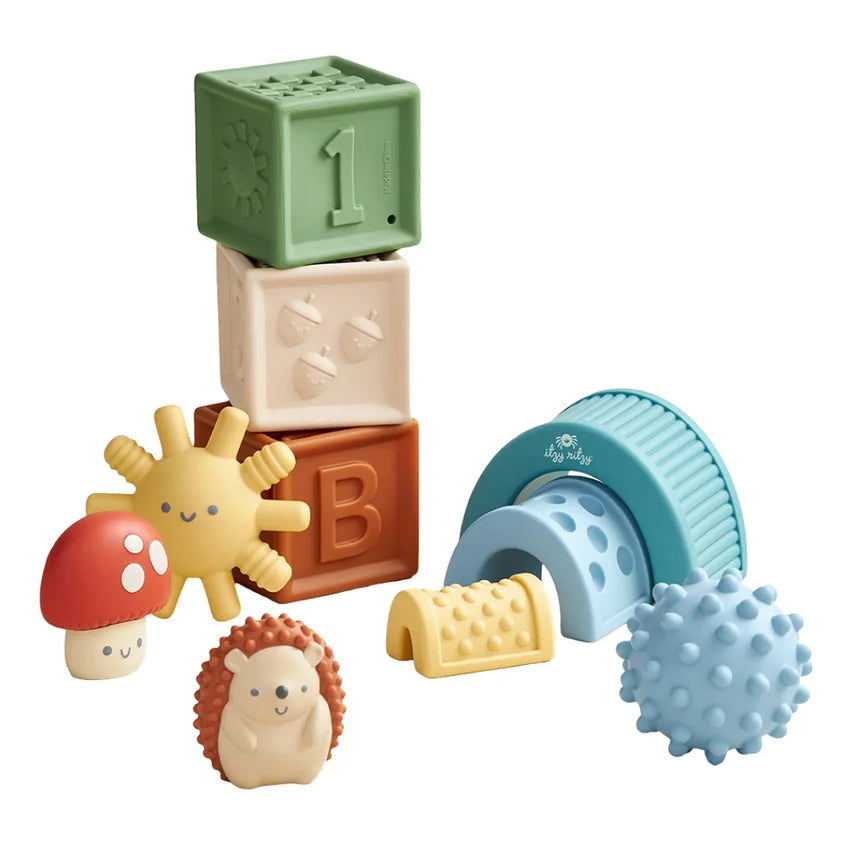 Itzy Ritzy - Itzy Blocks - Sensory Blocks Set (10-Piece)