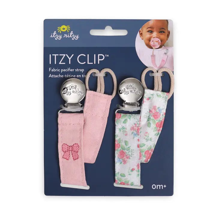 Itzy Ritzy - Itzy Clip - Fabric Pacifier Strap
