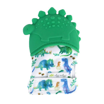 Itzy Ritzy - Itzy Mitt - Silicone Teething Mitt Dinosaur Pacifiers & Teethers