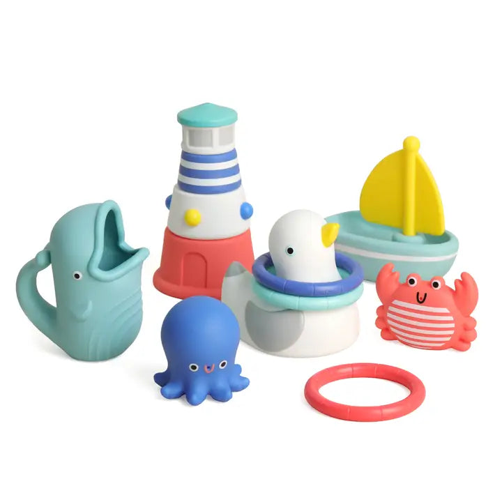 Itzy Ritzy - Seaside Splash Bath Toy Gift Set