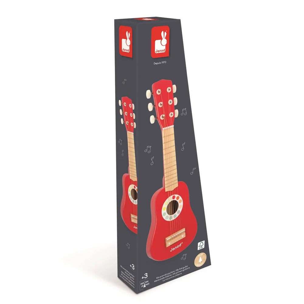 Janod - Confetti My First Guitar - Wooden Musical Toy
