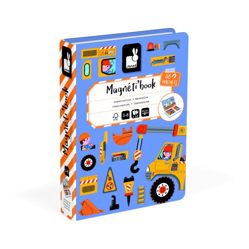 Janod - Magneti'Book - Construction - Magnetic Building Activity Set