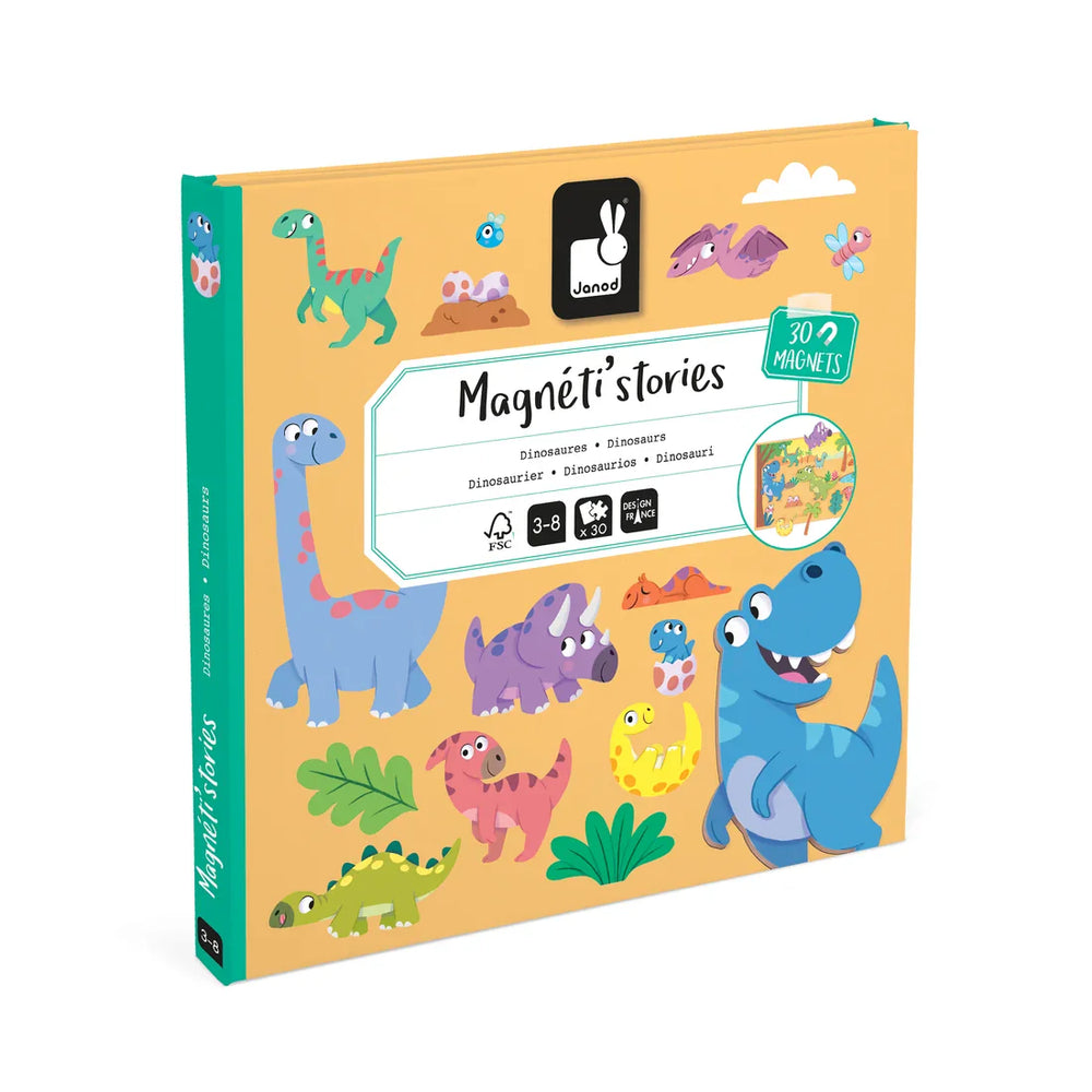 Janod - Magnéti’stories Dinosaurs - Magnetic Storytelling Game