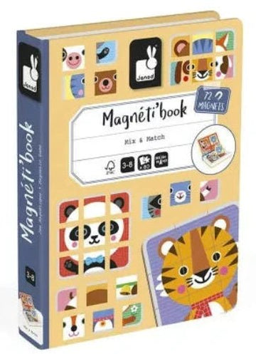 Janod - Magnetibook - Mix & Match Animals Puzzles