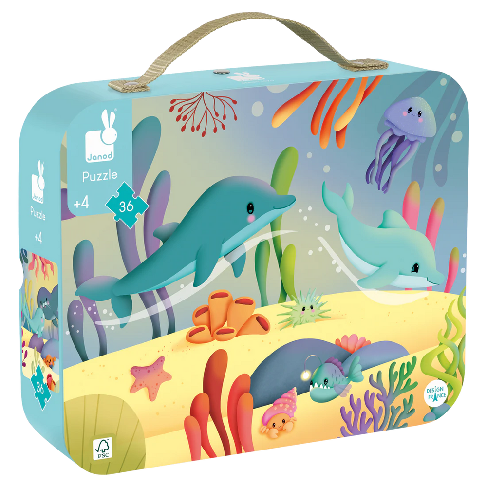 Janod - Panorama: Sea Animal Puzzle (36pcs)