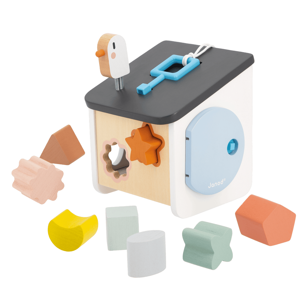 Janod - Sweet Cocoon: Bird House Shape Sorter