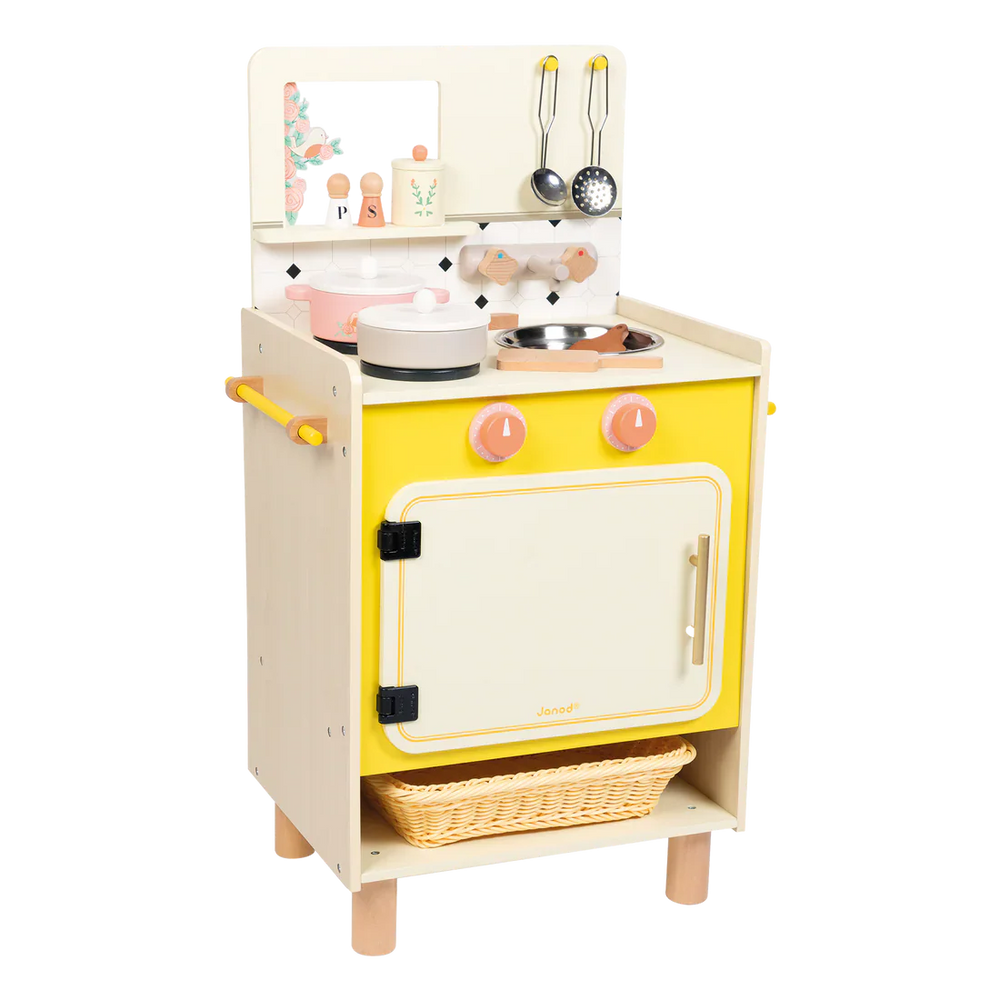 Janod - Wooden Play Kitchen - Shiny Grandma Collection