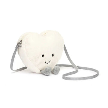 Jellycat - Amuseable Cream Heart Bag Stuffies