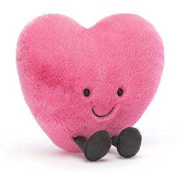 Jellycat - Amuseable Pink Heart Large Plush & Rattles