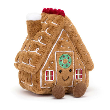 Jellycat - Amuseables Gingerbread House Plush & Rattles