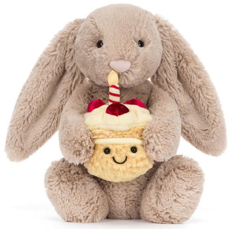 Jellycat - Bashful Beige Bunny 'Birthday