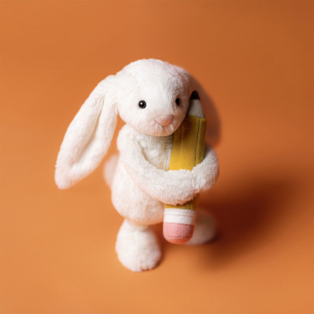  Bashful Bunny with Pencil ぬいぐるみ Jellycat - Bashful Bunny with Pencil – Little Canadian
