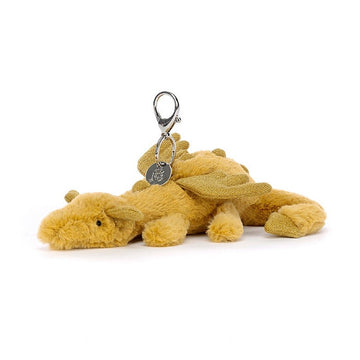 Jellycat - Golden Dragon Bag Charm Stuffies