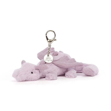 Jellycat - Lavender Dragon Bag Charm Stuffies