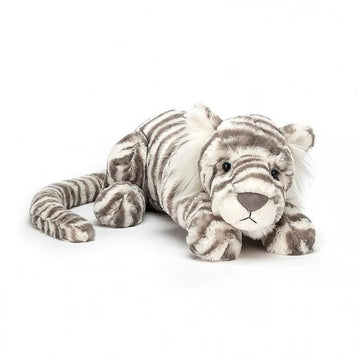 Jellycat - Sacha Snow Tiger LARGE - H5" X W18" Stuffies