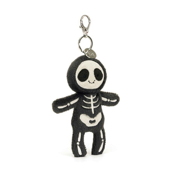 Jellycat - Skeleton Bob Bag Charm Stuffies