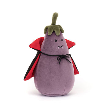 Jellycat - Vivacious Eggplant Vampire Plush & Rattles