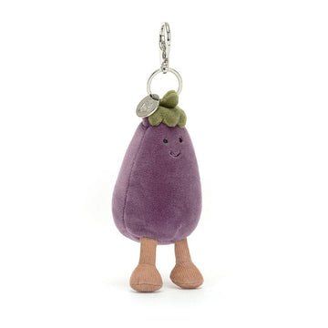 Jellycat - Vivacious Vegetable Eggplant Bag Charm Plush & Rattles