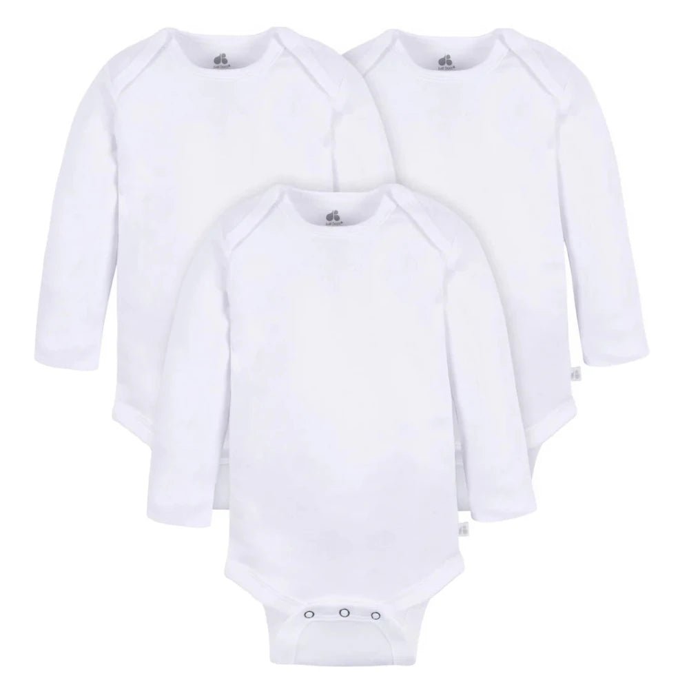 Just Born - Baby Long Sleeve Onesie - 3PK