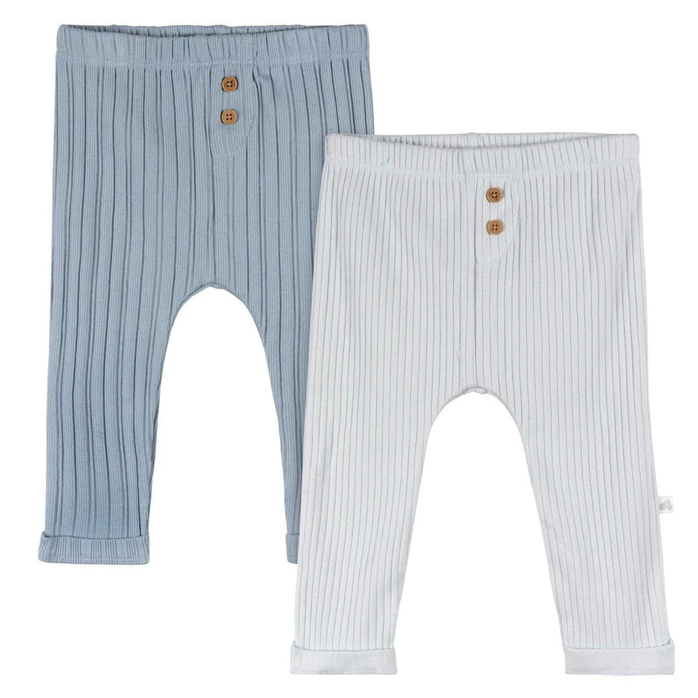 Just Born - Ribbed Baby Pants (2 pack)