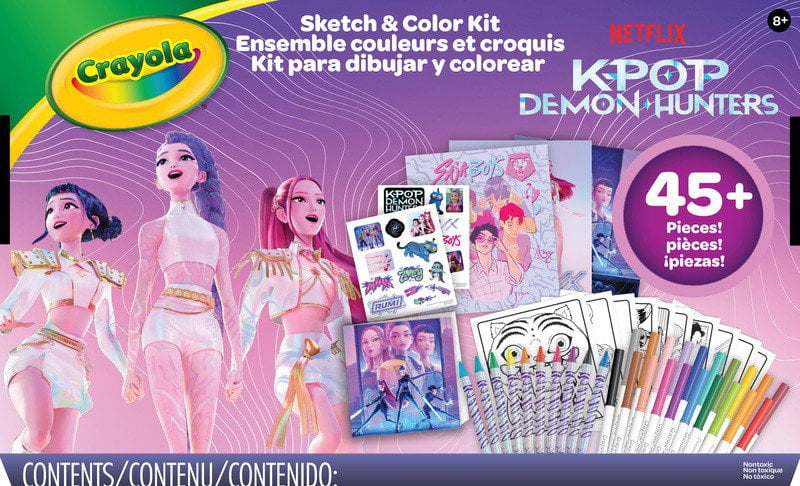 K-Pop Demon Hunters Sketch & Colour Kit