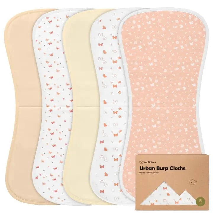 Kea Babies - 5-Pack Urban Organic Burp Cloths