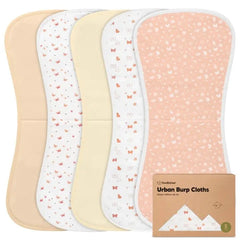 Kea Babies - 5-Pack Urban Organic Burp Cloths