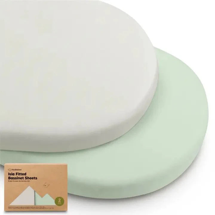 KeaBabies - Isla Bassinet Fitted Mattress Sheets