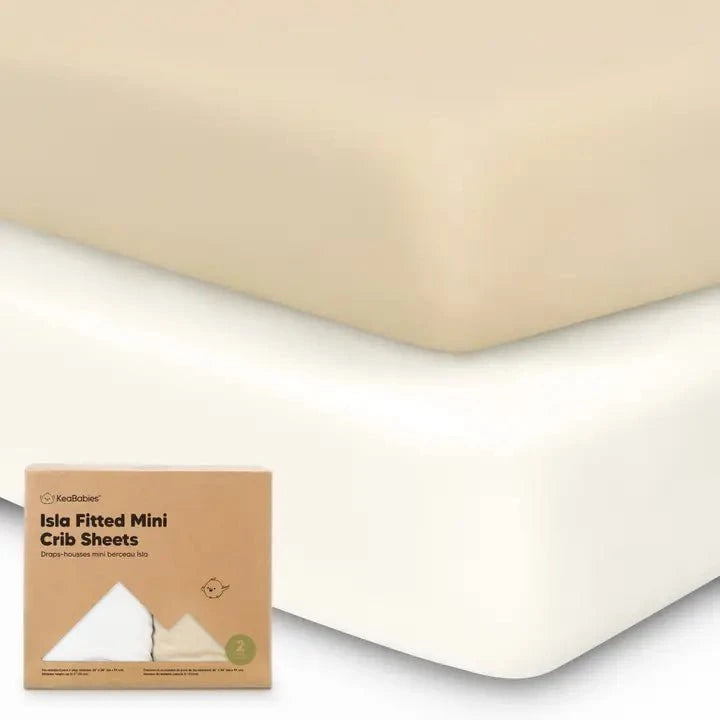 Kea Babies - Isla Fitted Mini Crib Sheets, Pack and Play Sheet