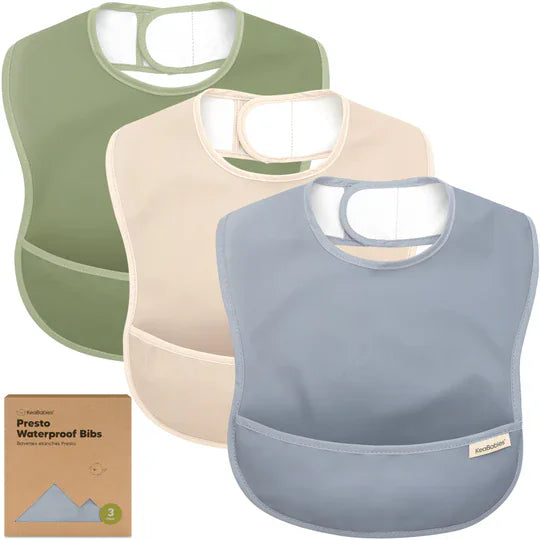 KeaBabies - Presto Waterproof Bibs (3-Pack)