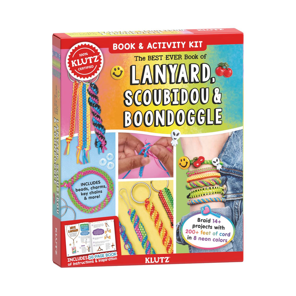 Klutz - Best Ever Book of Lanyard, Scoubidou & Boondoggle Bracelet Activity Kit