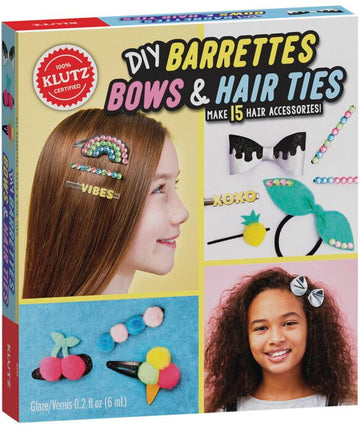 Klutz - DIY Barrettes, Bows & Hair Ties Crafts & Activity Books
