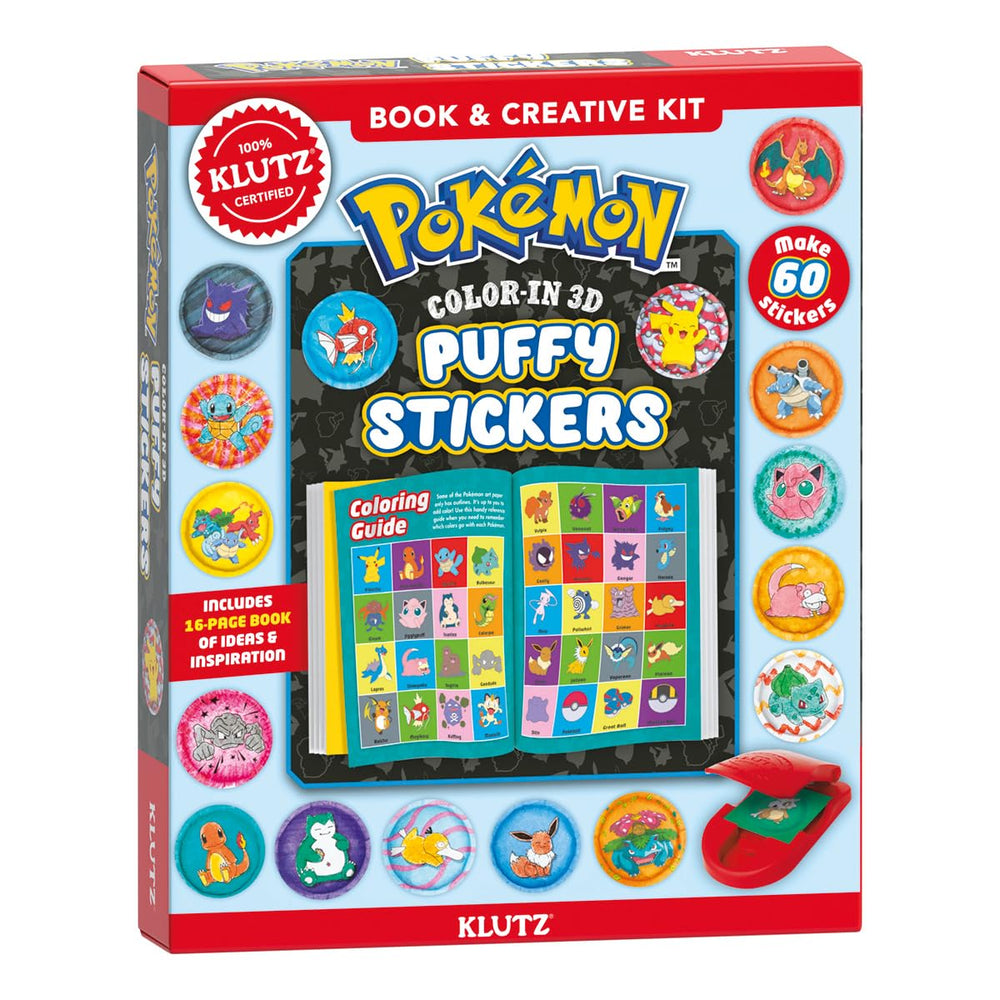 Klutz - Pokemon Color-In 3D Stickers Activity Kit