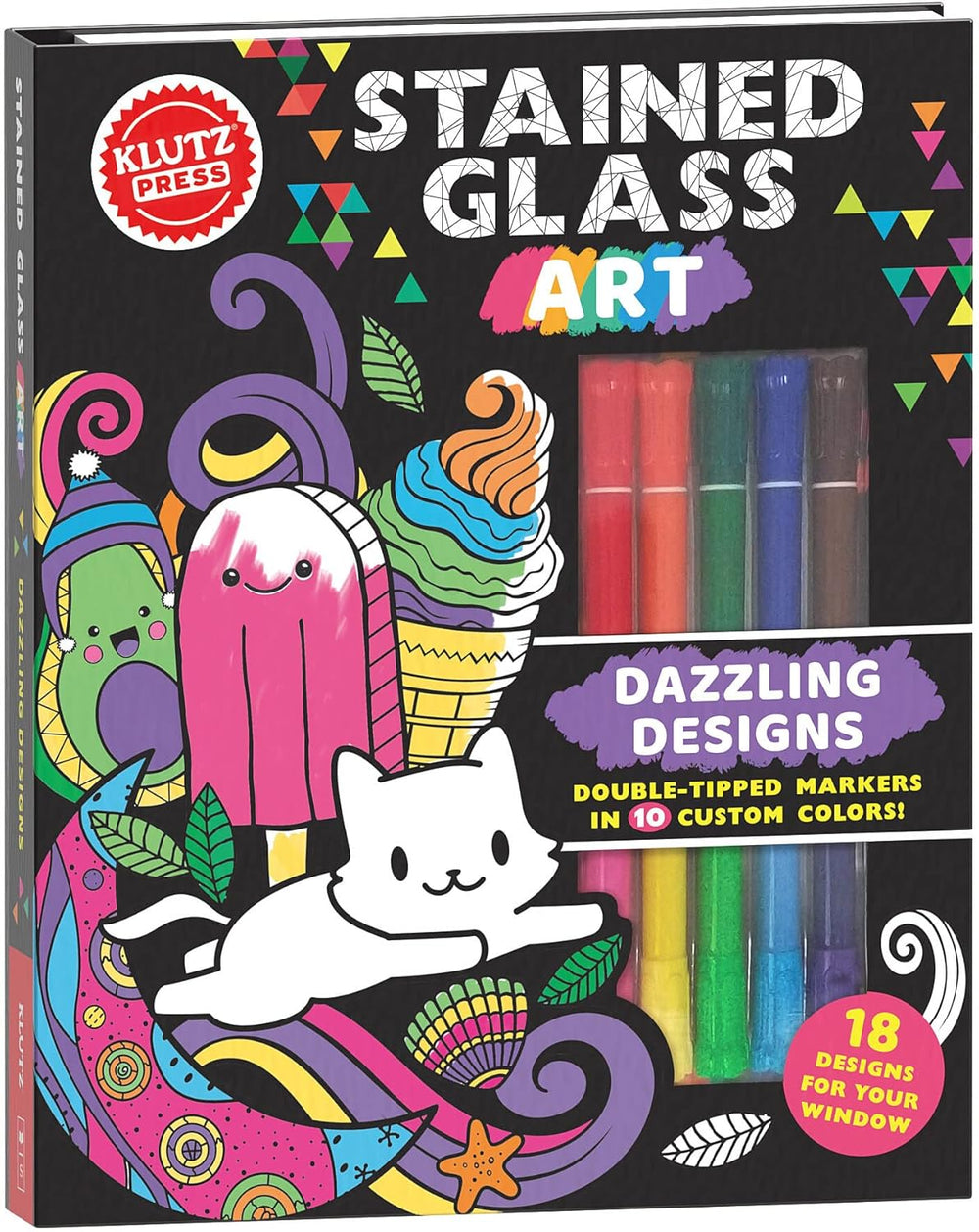 Klutz - Stained Glass Art: Dazzling Designs Activity Book