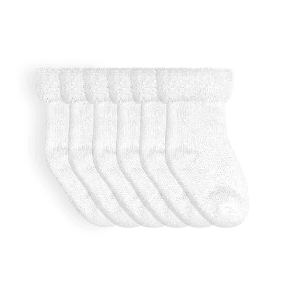 Kushies - Terry Socks (White) - 6pack