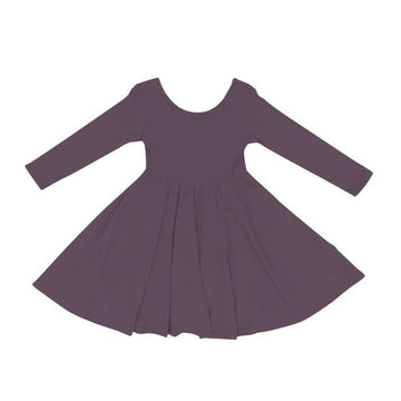 Kyte Baby - Long Sleeve Solid Twirl Dress Currant / 12-18m Baby & Toddler Clothing